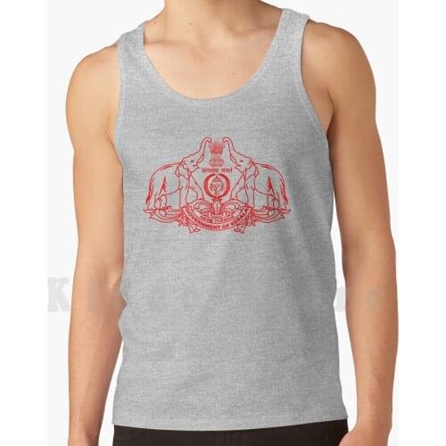 Emblem Of Kerala ( India ) tank tops vest sleeveless India Emblem Kerala Thiruvananthapuram Trivandrum Tumblr Malabar