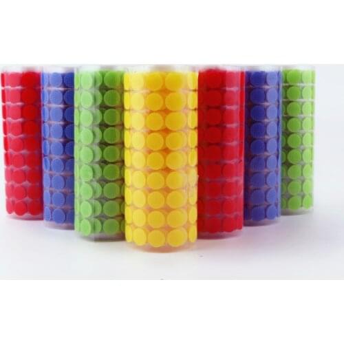 Adhesive Fastener Tape Glue on Hooks and Loops Sticker Strong Self Adhesive Dot Nylon Waterproof Home Use 10/15/20/25/30mm