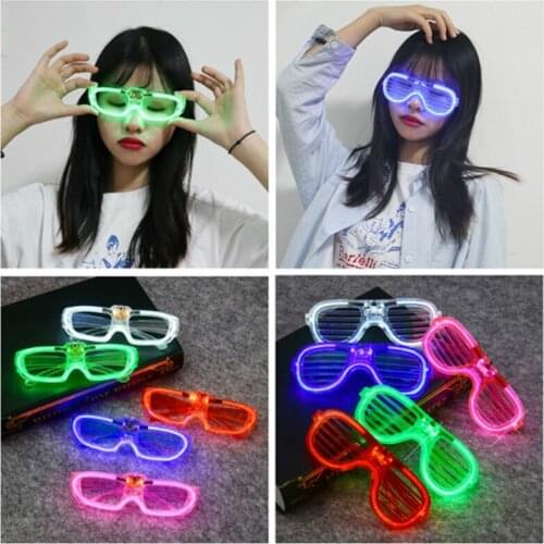 Flash Glasses Party Carnival Glasses Novelty Party Mardi Gras Glow in The Dark Shutter Shades Neon Flashing Carnival Birthday