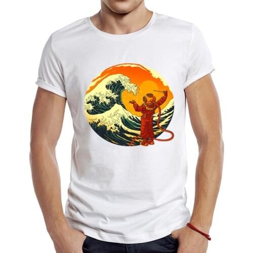 2021 Mens New Fashion Maestro of the Sea Design Short Sleeve T-Shirt Cool Printed Tops Hipster Tee Shirts