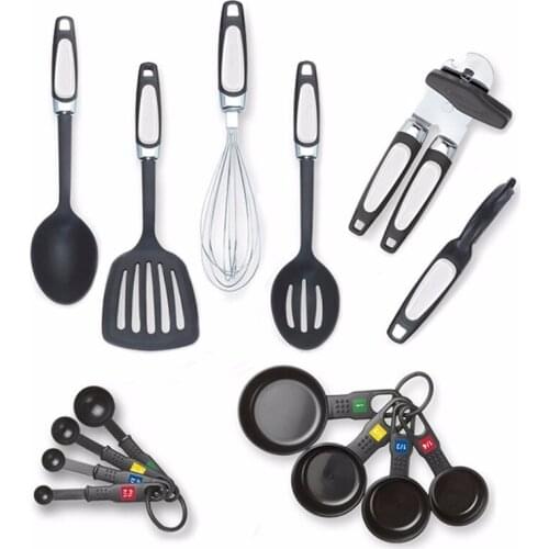 14 pcs Kitchen Utensil Set Cooking Utensils Nylon and Stainless Steel Utensil Set Nonstick Spatula Set Cooking Tool Set Gift