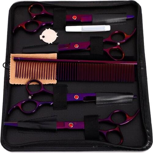 Stainless Steel Pet Dogs Grooming Scissors Cat Hair Thinning Shear Sharp Edge Scissors For Dogs Animal Barber Cutting Tool