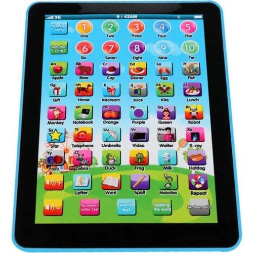 Mini Baby English Educational Learning Toys Laptop Tablet Learning Toys For Children Multifunctional Early Education Machine Toy