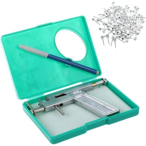 Metal Ear Body Navel Piercing Pierce Gun with 49 Pair Studs