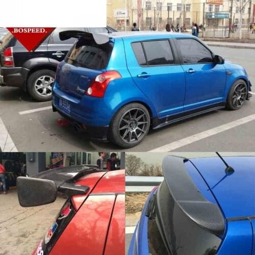 Fit for SUZUKI SWIFT 3d Carbon fiber rear auto spoiler Wing rear wing high quality