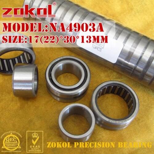 ZOKOL NA4903 A bearing NA4903A Entity ferrule needle roller bearing 17*30*13mm 22*30*13