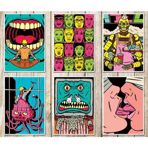 Pop Art Posters Bedroom Livingroom Decoration Glossy Paper Home Movie Poster For Home Art Decoration Posters