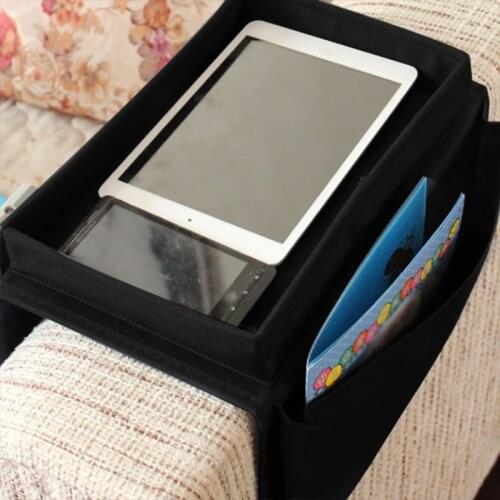 Bedside Storage Bag Oxford Cloth With Pockets Bed Sofa Desk Hanging Organizer For Phone Magazines Tablets Remotes