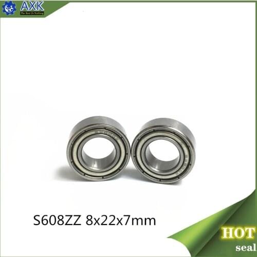 S608ZZ Bearing 8*22*7 mm ( 10PCS ) ABEC-1 440C Roller Stainless Steel S608Z S608 Z ZZ Ball Bearings