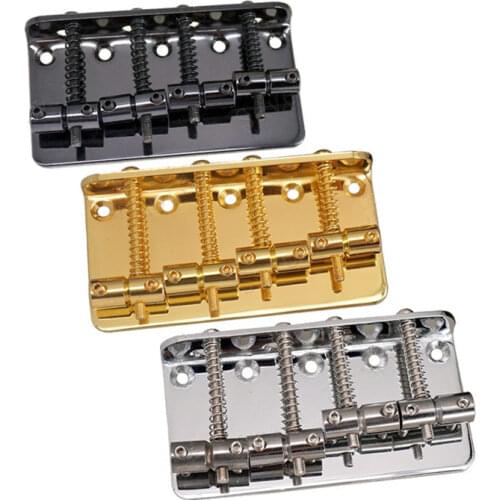 Silver iron bass Electric guitar Bridge 4 bass strings guitar accessories parts Musical instrument