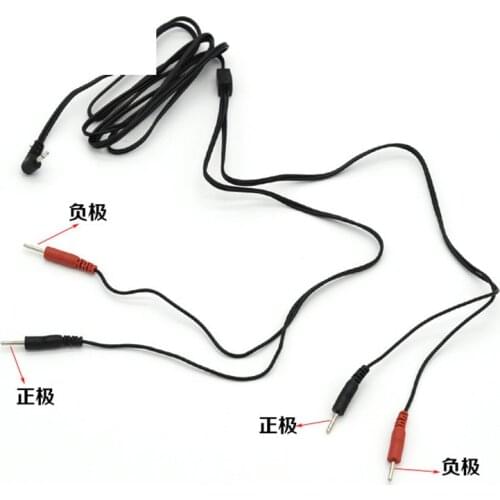 Stimulator Therapy Massager Massage Accessories 4 Pin Electro Shock Wire Electrical Stimulation Cable Patch Cord For Electro