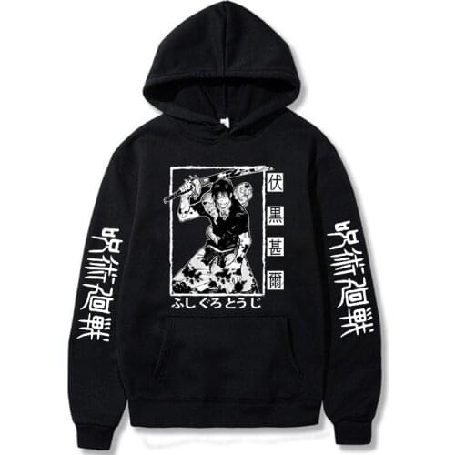 Streetwear Sweatshirt Mens Hoodies Sweatshirt Spring Autumn Pullover Men 2021 Fashion Hip Hop Jujutsu Kaisen Hoodie Dropshipping