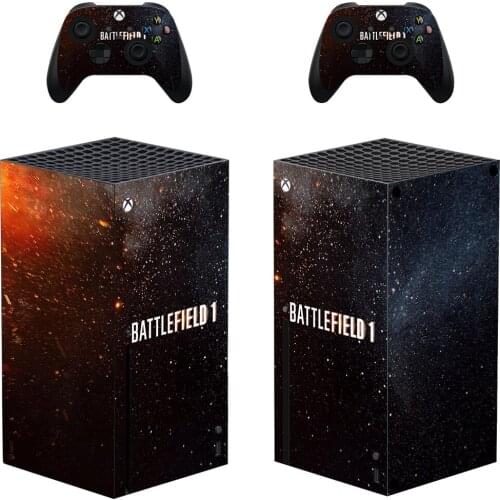 Game Battlefiled Film Skin Sticker Decal Cover for Xbox Series X Console and 2 Controllers Xbox Series X Skin Sticker Vinyl