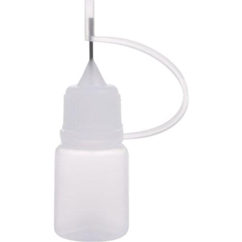 1PC 10-50ml Empty Plastic Needle Tip Childproof Cap Dropper Liquid Juice Bottles
