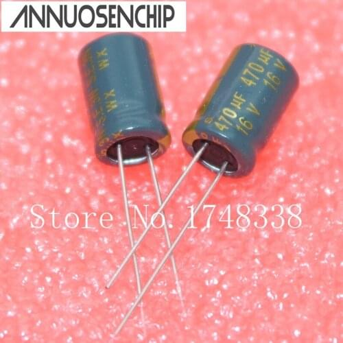 16V 470UF high frequency motherboard Capacitor 8 * 12mm 470UF16V electrolytic (50pcs) Free shipping