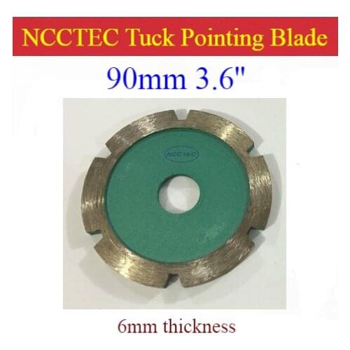 3.6'' Diamond Tuck pointing blade / 90mm concrete tuck point pointer Grooving tools / 6mm thick segment Hard Motor removal