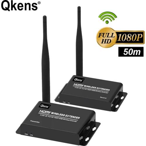 50M Wireless HDMI Extender HD 1080P@60Hz Wireless Transfer Transmitter Receiver Same Screen Mirroring Adapter Video Converter