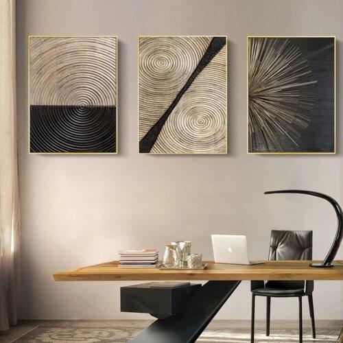 Abstract Retro Nordic Style Wall Art Canvas Poster Painting Living Room Picture