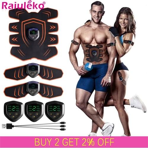 EMS Wireless Muscle Stimulator Sliming Massager ABS Abdominal Muscle Trainer Toner Body Fitness Hip Trainer Shaping Patch Unisex