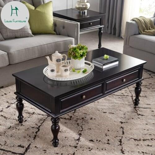 Louis Fashion Tea Table American High Foot Living Room Coffee