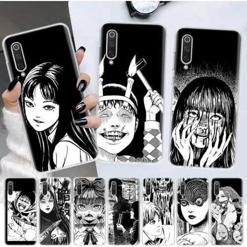 Junji Ito Terror Horror Anime Soft Cover Phone Case For Xiaomi Note 10 Mi 11 9 8 CC9 9T 10T A1 A2 A3 F1 F2 X3 NFC Pro Lite 5X 6X