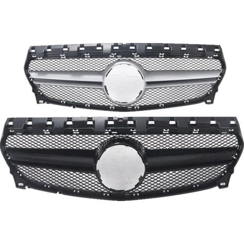 Crazy2021 Fit For Mercedes Benz Cla W117 Refitting Amg Cla45 Small Two Horizontal Grid