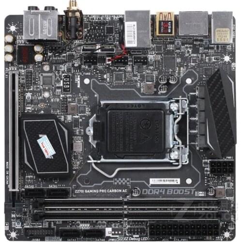 For MSI Z270I GAMING PRO CARBON AC Motherboard LGA 1151 DDR4 For Intel Z27 Desktop Mainboard SATA III USB3.0 PCI-E X16 3.0 Used