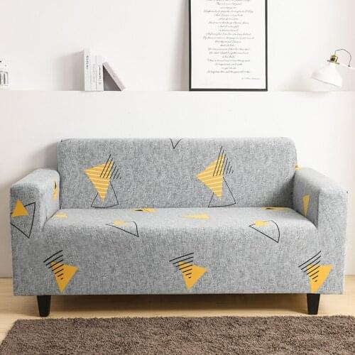Elastic Stretch All-Inclusive Printed Geometric Pattern Sofa Cover For Living Room Bedroom Home Decoration 1 2 3 4 Seat