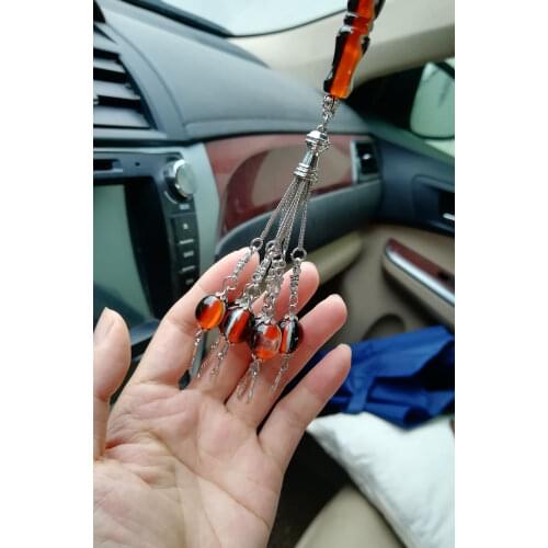 Imitation Amber prayer beads Rosary Islamic muslim car-home-office hanging Tasbih tesbih masbaha misbaha subha sibha taspeeh