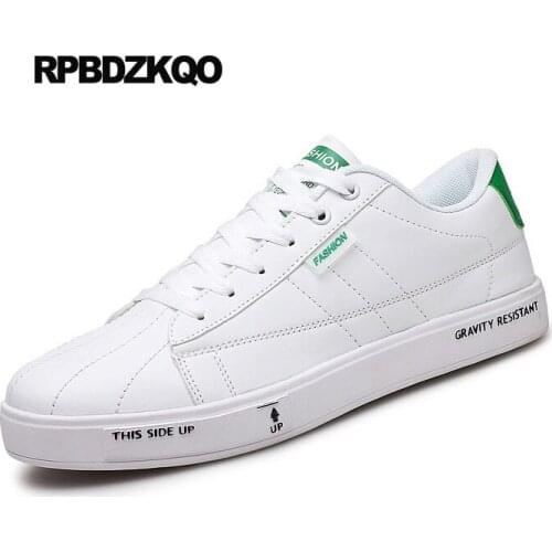 47 Walking Rubber Driving White Sneakers Big Size New Men Breathable Stylish Summer Skate British Casual Shoes 46 Trainers Cheap