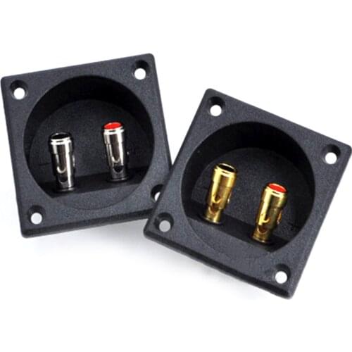 1pcs 57 x 57 x 25mm Round Cup Subwoofer Plug Car Stereo Speaker Box Terminal Connector