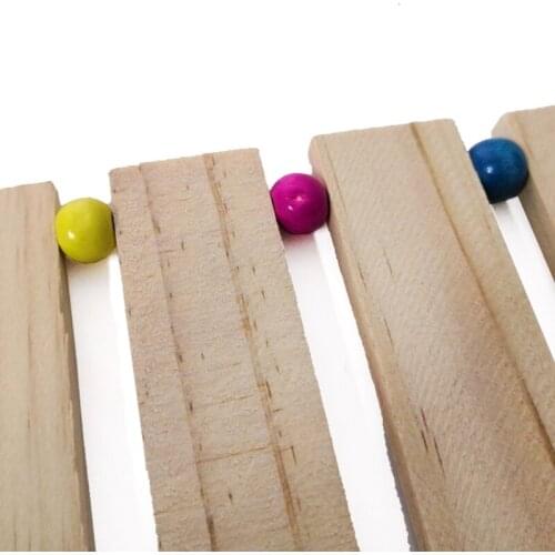 Chicken Hens Coop Swing Toy for Birds Poultry Rooster Chicks Natural Wood Ladder Perch