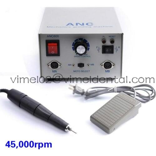 Dental Lab Micromotor Handpiece 45000 RPM grinding machine jewelry nail repair poslisher unit