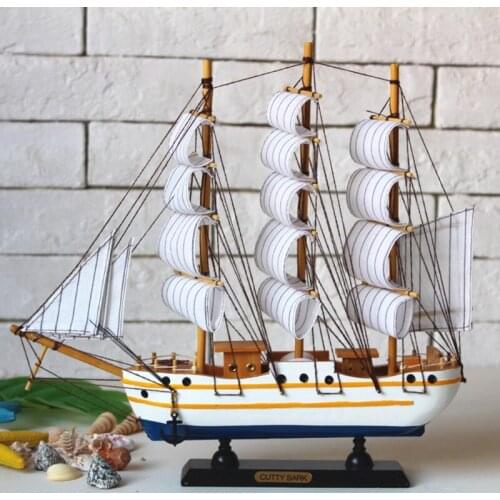 Sailing Ship Model Decor Nautical Sail Ship Sailboat Vintage Ship Model for Tabl