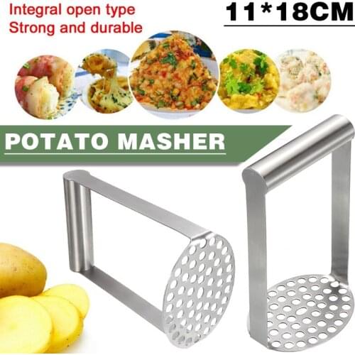 New Manual Potato Masher Handheld Vegetable Ricers Fruit Mud Pressing Maker Tool Stainless Steel Useful Kitchen Gadget Tool