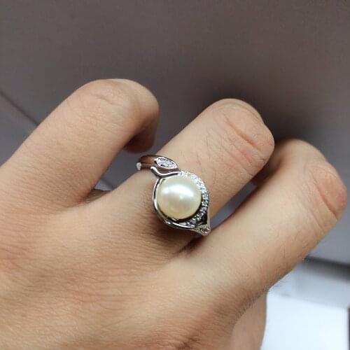 New Arrival Ring Mountings Base Findings Adjustable Ring Jewelry Setting Parts Fittings for Akoya Edison Pearls Jade Coral Beads