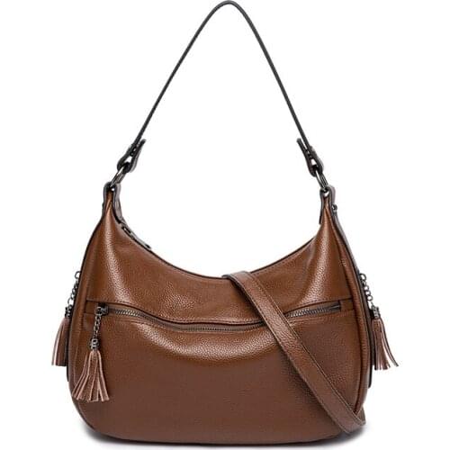 2021 New Design Leather Large Capacity Shoulder Bag Fashion Messenger Bag Multifunctional Crossbody Bag For Women