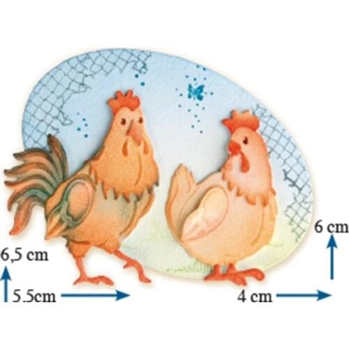 Easter Hens Chicken Metal Cutting Dies Stencil for DIY Scrapbooking Paper Cards Making Decorative Crafts Supplies New 2019 Dies