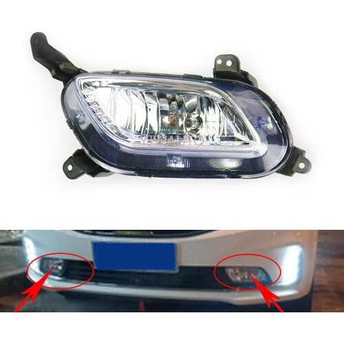 Fog Lights Assembly For Kia K3 2016 2017 2018 Fog Lamp Driving Car Front Bumper Grille Signal Lamp
