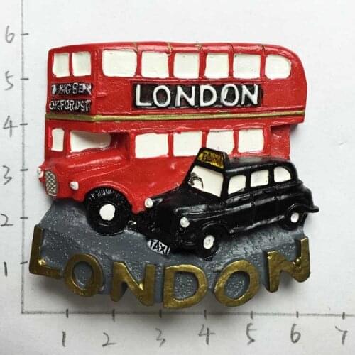 QIQIPP UK travel commemorative decorative magnet refrigerator magnet LONDON landmark travel collection magnetic sticker
