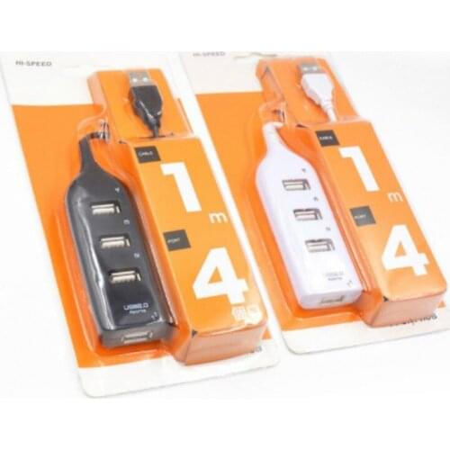 2pcs Portable Mini USB 2.0 4 Port USB Hub Splitter Hub Phone Data Charging Adapter For PC Computer For Hard Drives