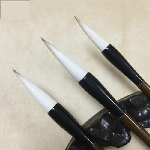 Calligraphy Pen 3pcs/set Chinese Calligraphy Painting Brush Pen Wolf & Woolen Hair Regular Script Writing Brush Caligrafia