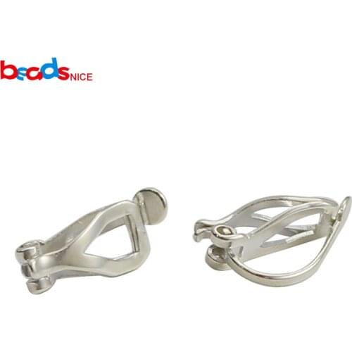 Beadsnice ID38913smt2 Sterling Silver Clip On Earring Finding Ear Clips Jewellery Supplies Non Pierced Earrings
