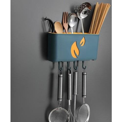 Punch-free Wear-resistant Waterproof Storage Rack Large Capacity Wall Mount Plastic Quick Drainage Storage Cage for Home/Kitchen