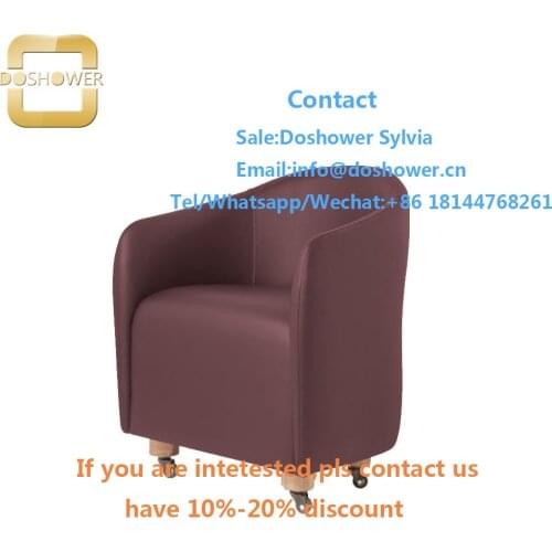 Self draining manicure chair with salon chair stylist for nail customer chair