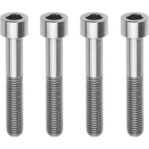 4 Pcs Gr5 Titanium Bolts M7x40 43mm Allen Socket Head Screws Bike Seatpost Bolt Bicycle Ti Fasteners