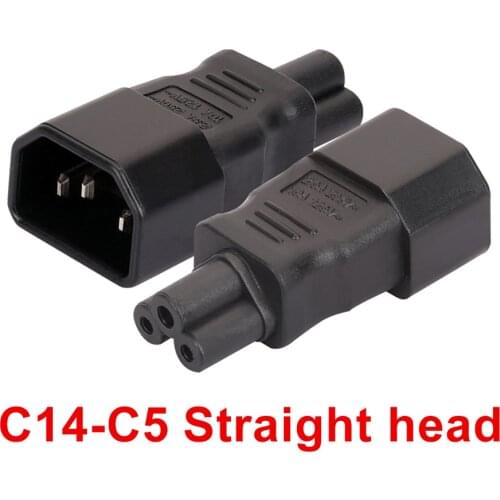 Universal Power Adapter IEC 320 C14 to C5 Adapter Converter C5 to C14 AC Power Plug Socket 3 Pin IEC320 C14 Connector