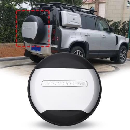 For Land Rover Defender 110 130 ABS Car Spare Tire Protective Cover Heavy Duty Waterproof And Dustproof Wheel Elastic Trim Cover