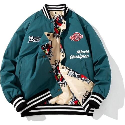 Embroid Womens Baseball Bomber Jacket Uniform for Spring&Autumn Unisex Couple Coat Boyfriend Style Varsity Women Clothing