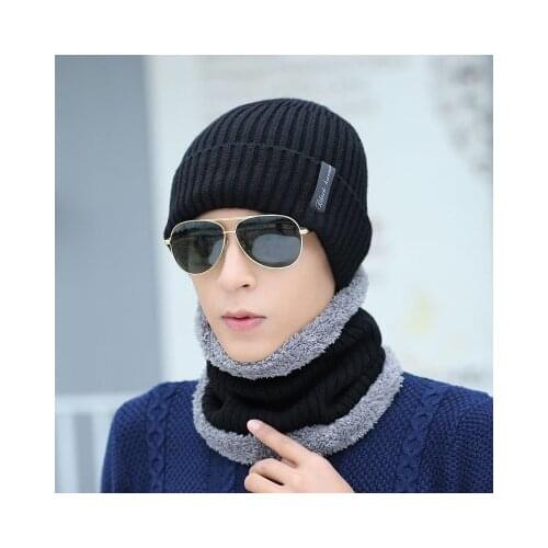 2021 Bone Bonnet Warm Baggy Winter Hats Men Women Hat Hip Hop Beanie Scarf Knitted Hat Caps Mask Skullies Beanies Hats Gorros